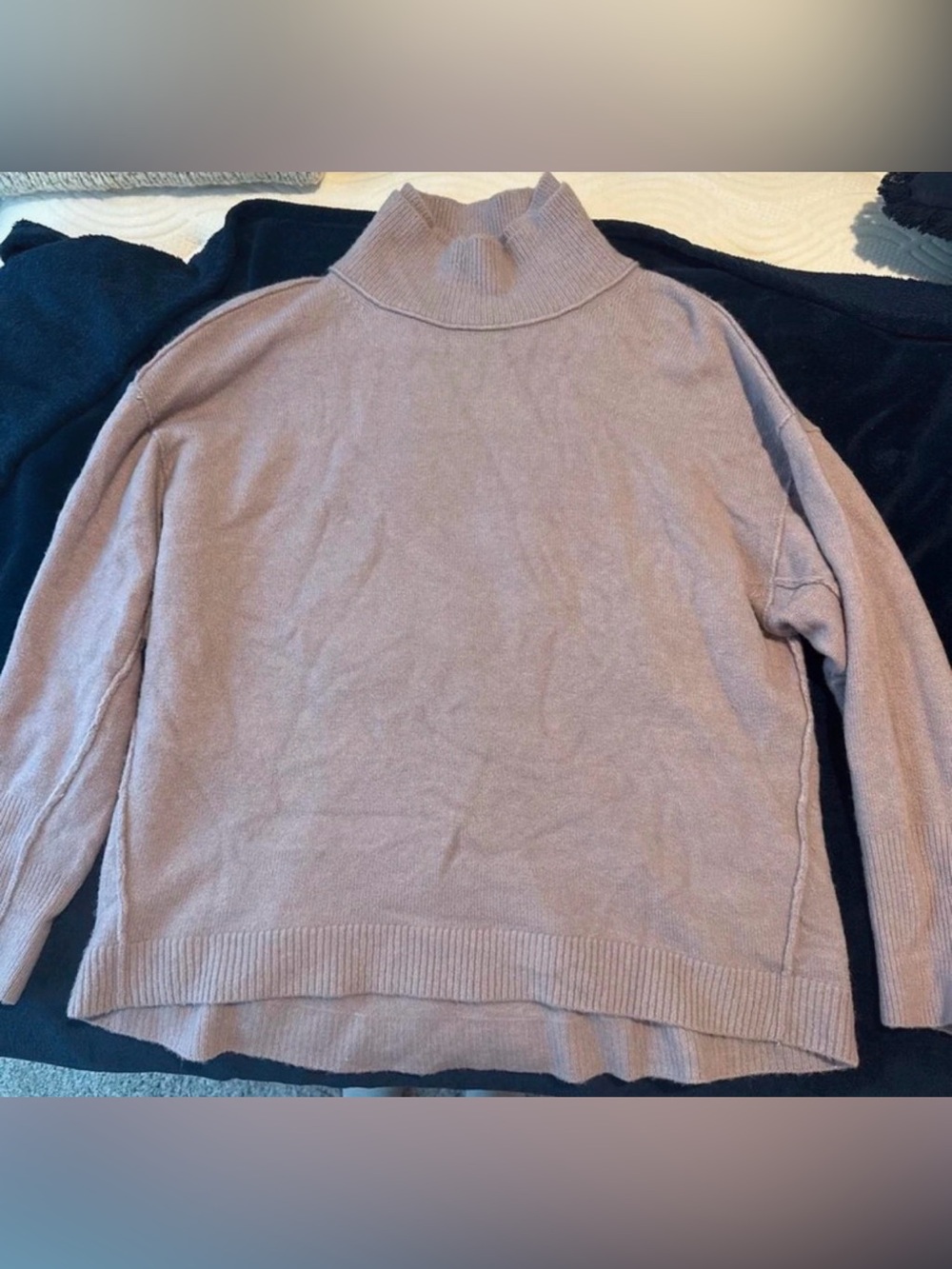Free People Dusty Lilac Turtleneck Sweater